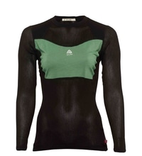 WoolNet Light Crewneck W's Jet Black / Dark Ivy - view: 0