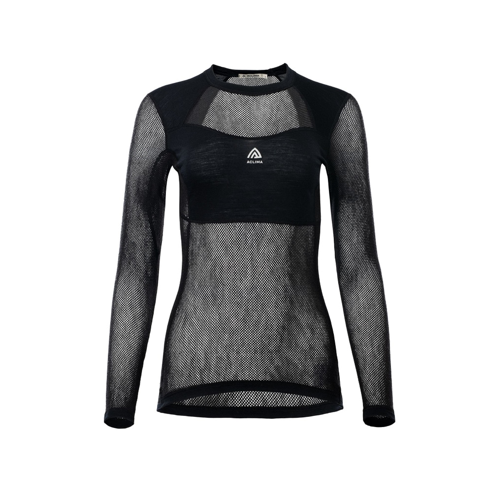 WoolNet Light Crewneck W's Jet Black, view: 3