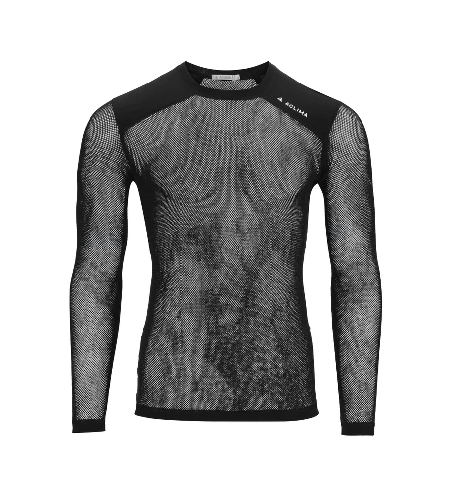 WoolNet Light Crewneck M's Jet Black, view: 2