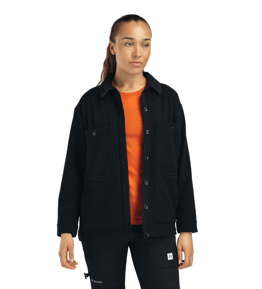 reborn Lumber Jacket W's Dark Grey Melange, view: 2