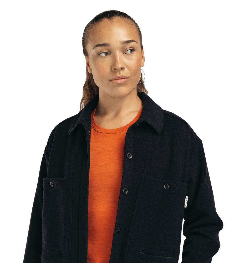reborn Lumber Jacket W's Dark Grey Melange, view: 1