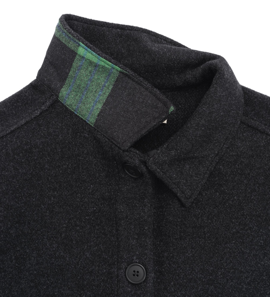 reborn Lumber Jacket W's Dark Grey Melange, view: 8