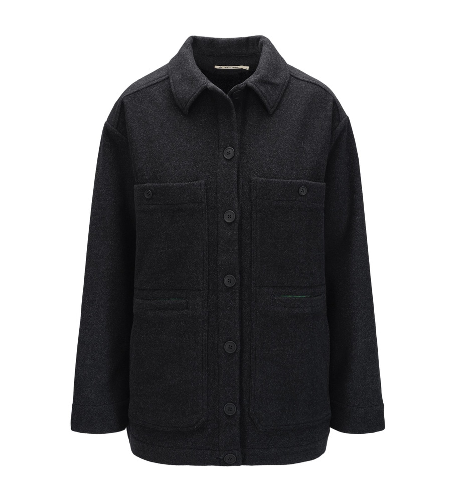 reborn Lumber Jacket W's Dark Grey Melange, view: 5