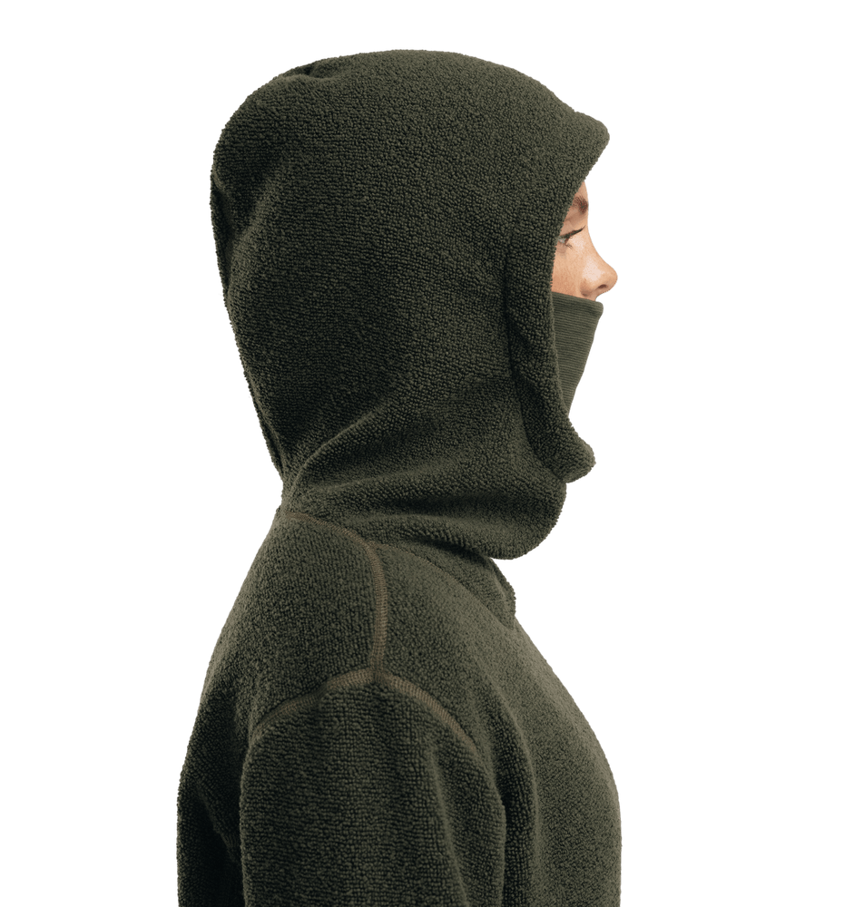 reborn Terry Pullover W Olive Melange, view: 8