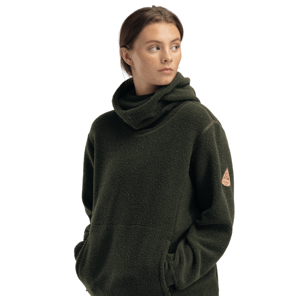 reborn Terry Pullover W Olive Melange, view: 2