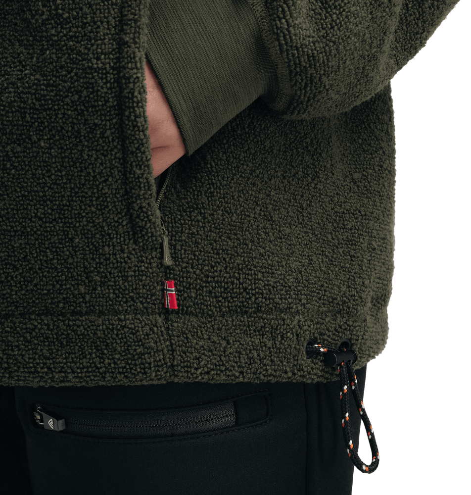 reborn Terry Pullover W Olive Melange, view: 5