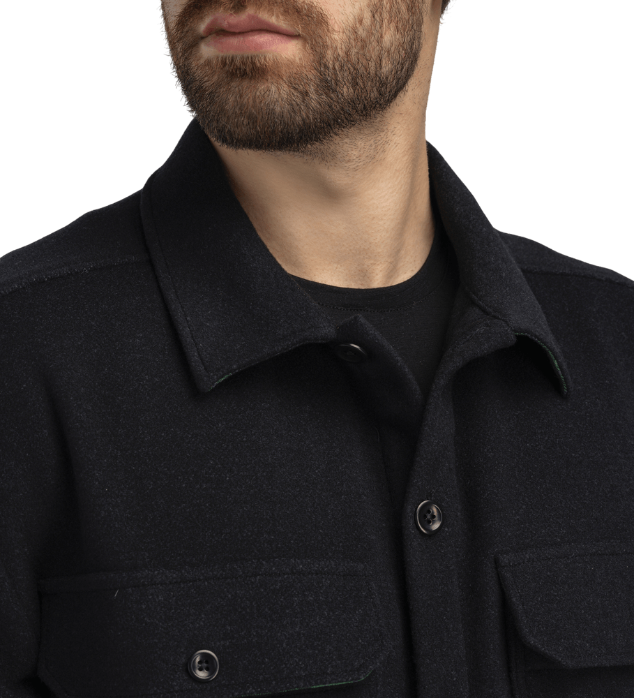 reborn Lumber Jacket M's Dark Grey Melange, view: 2