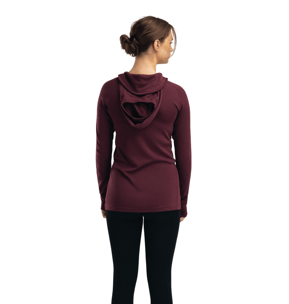 WarmWool Hoodsweater W's Fig, view: 1