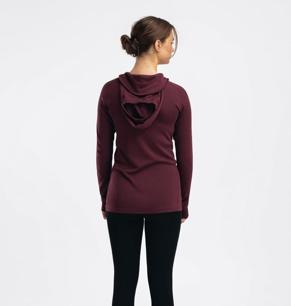 WarmWool Hoodsweater W's Fig, view: 1