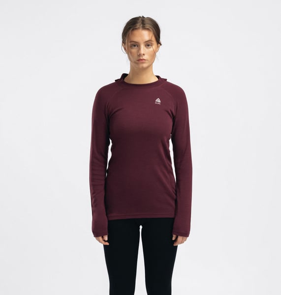 WarmWool Hoodsweater W's Fig, view: 0