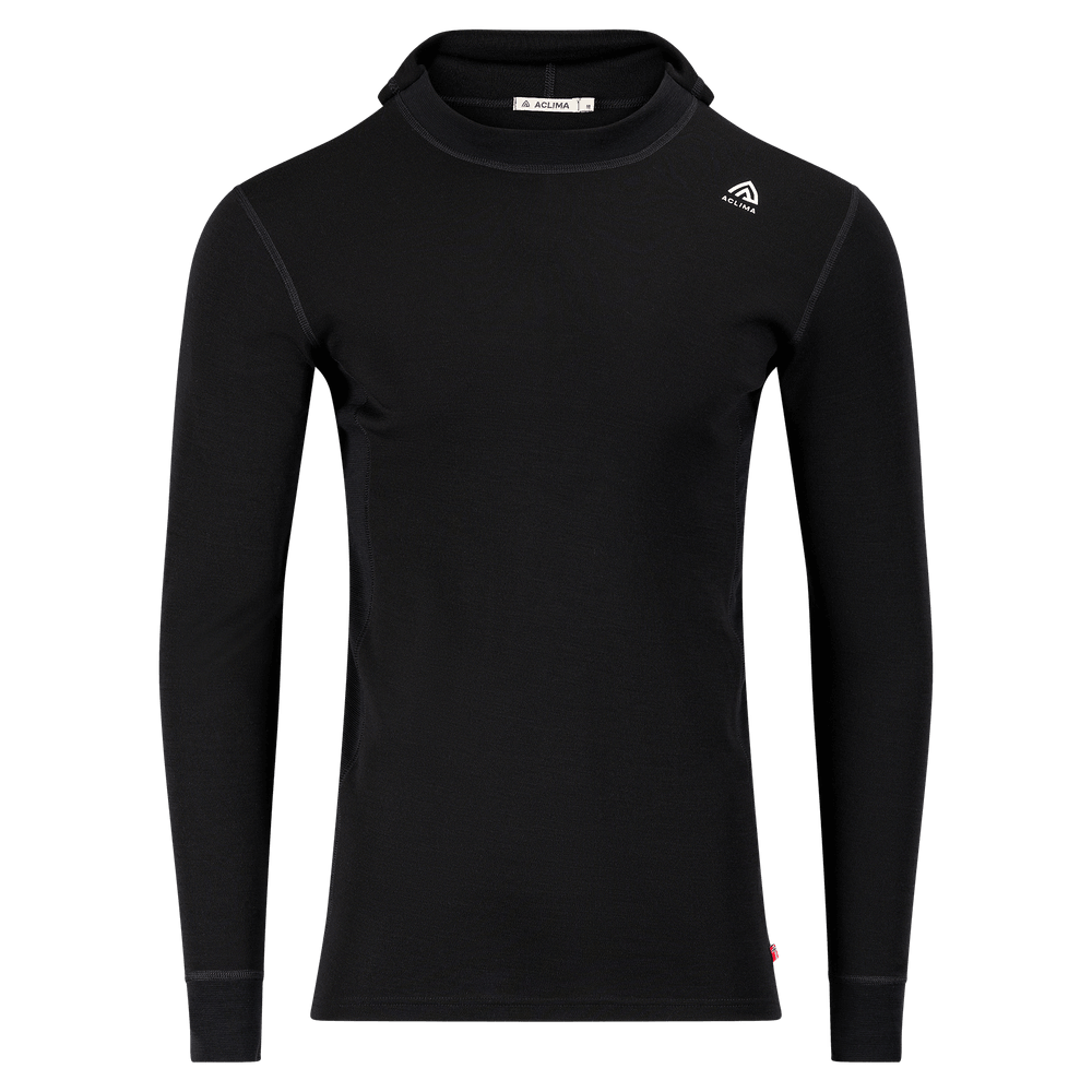 WarmWool Hoodsweater M's Jet Black, view: 3
