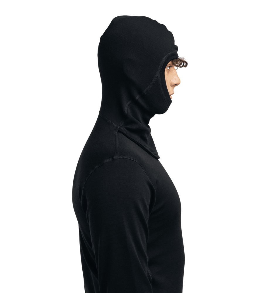 WarmWool Hoodsweater V2 M's Jet Black, view: 2