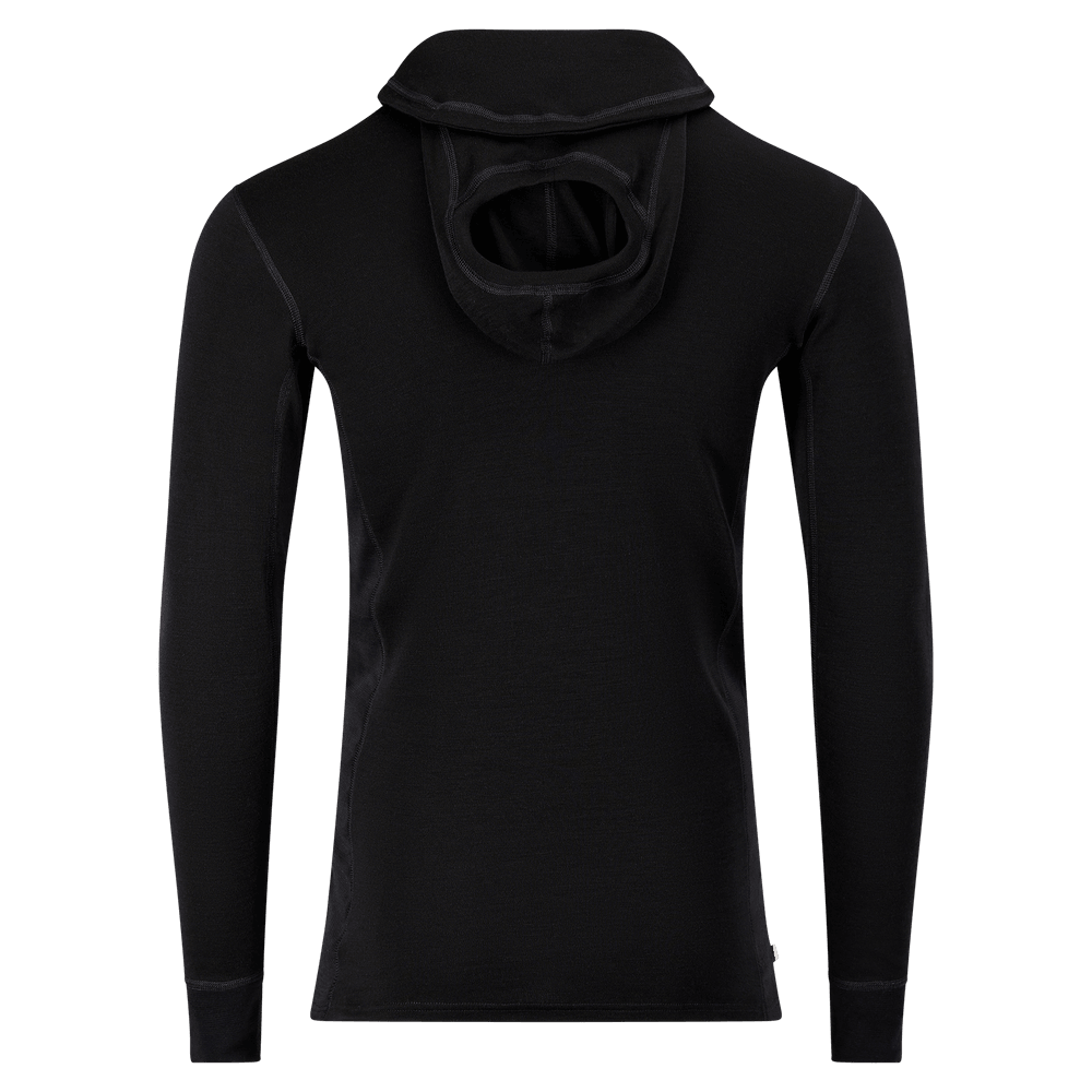 WarmWool Hoodsweater M's Jet Black, view: 4