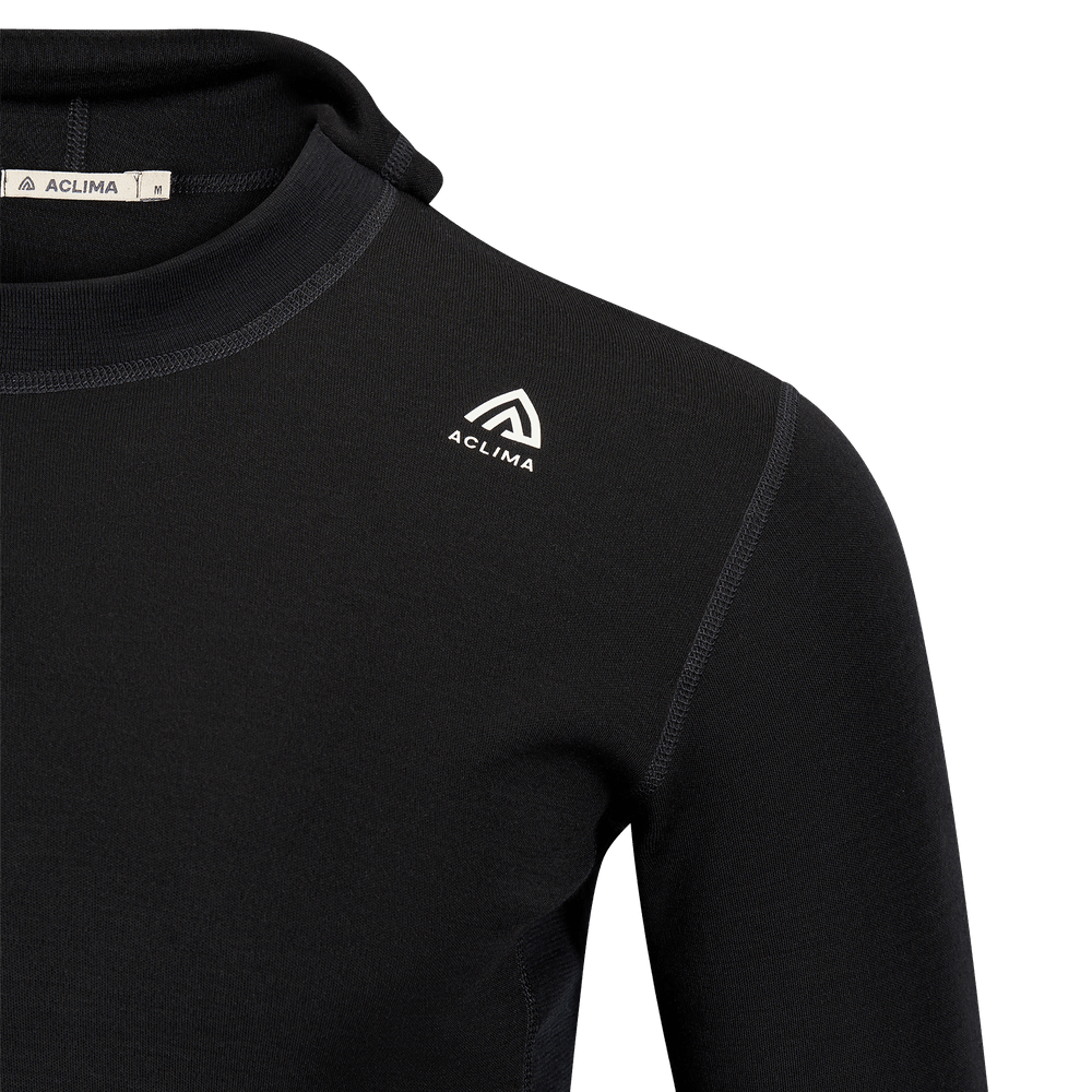WarmWool Hoodsweater M's Jet Black, view: 7