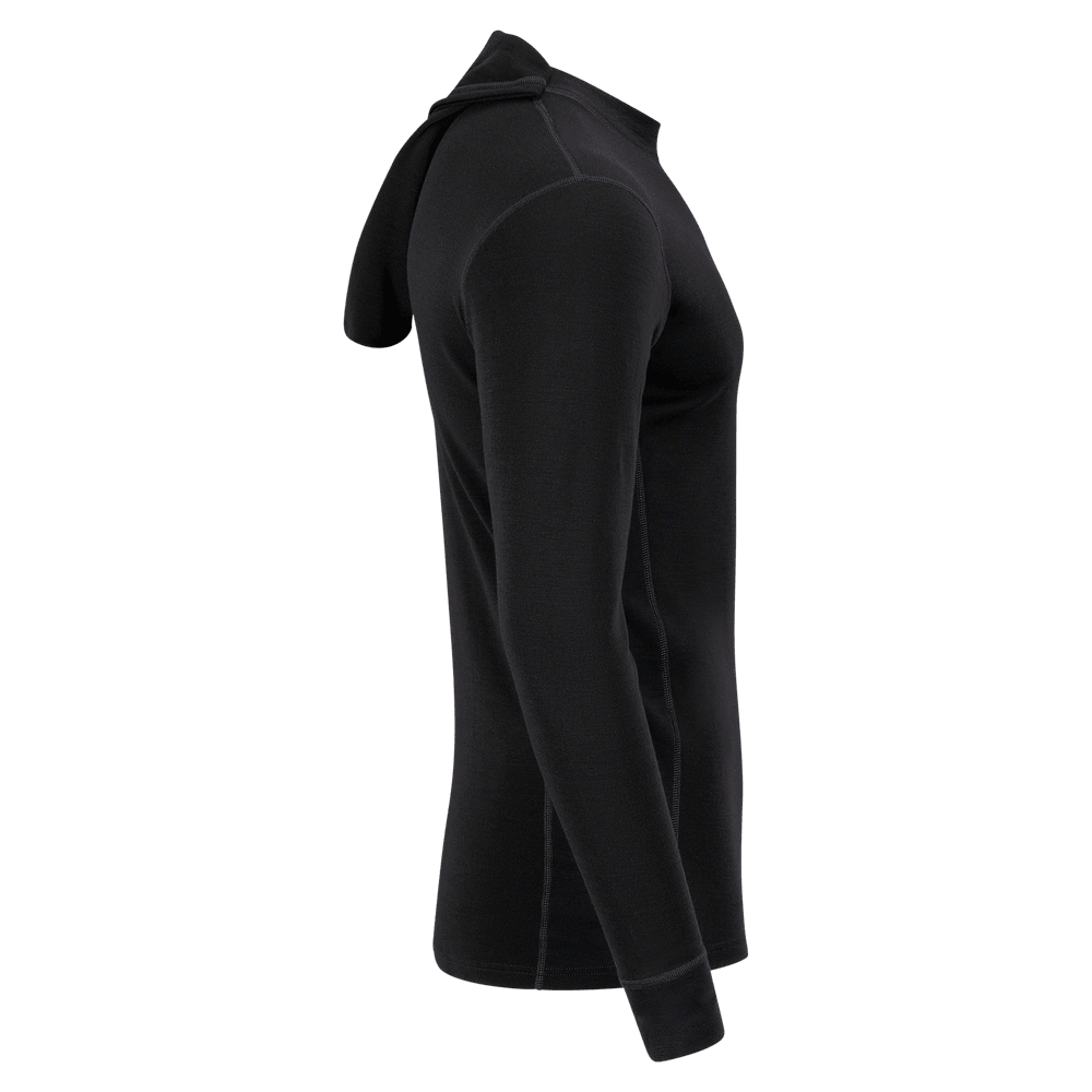 WarmWool Hoodsweater M's Jet Black, view: 5