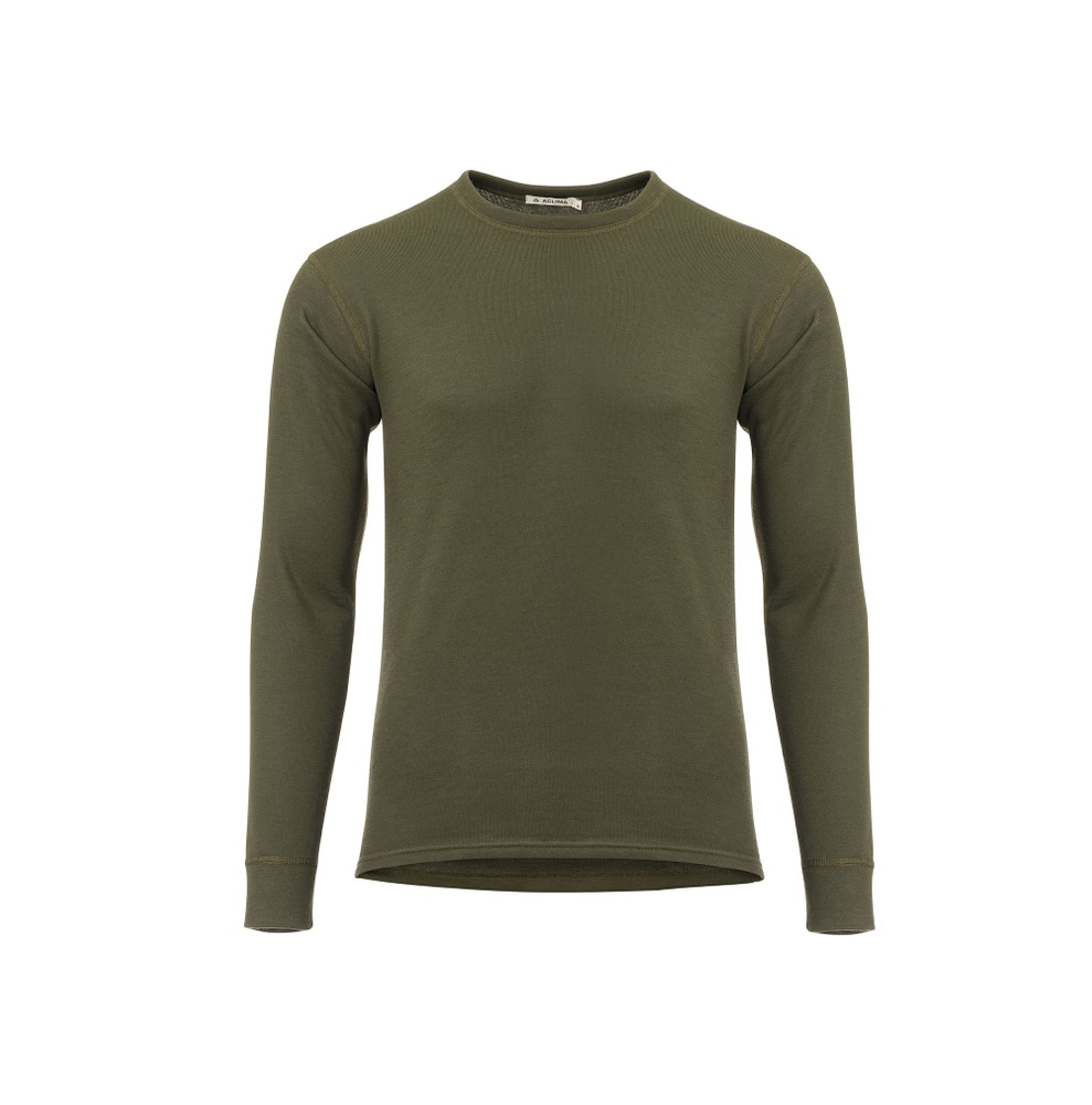 WoolTerry Crew neck M's Olive Night, view: 0