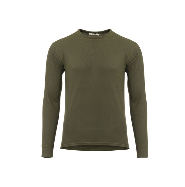 WoolTerry Crew neck M's Olive Night, view: 0