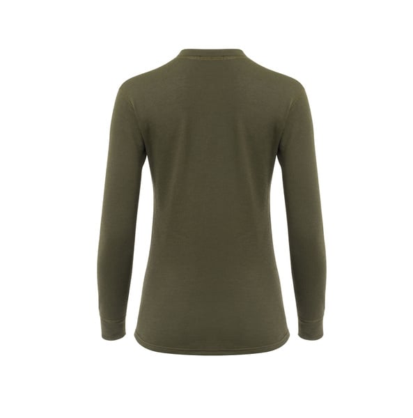 WoolTerry Crew neck W's Olive Night, view: 1