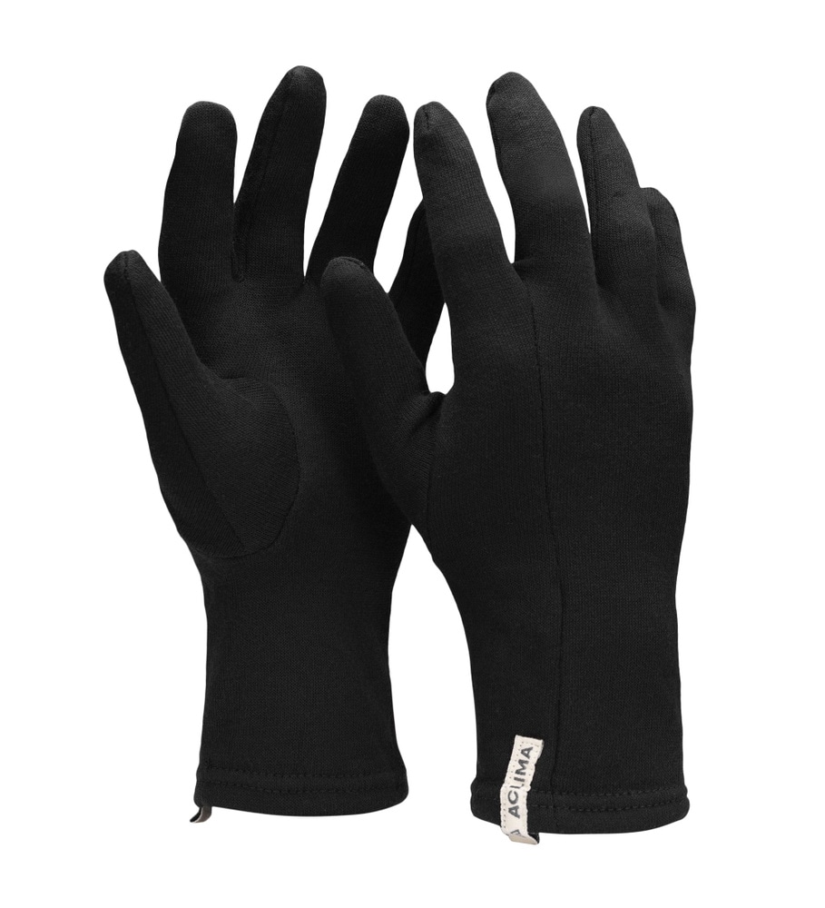 WoolTerry Liner Gloves Jet Black, view: 0