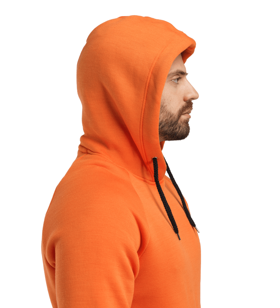FleeceWool V2 Hoodie M's Orange Tiger, view: 1