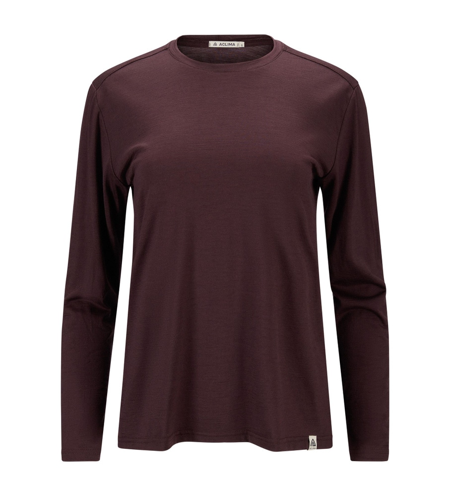 LightWool 180 Crewneck W's Chocolate Plum, view: 2