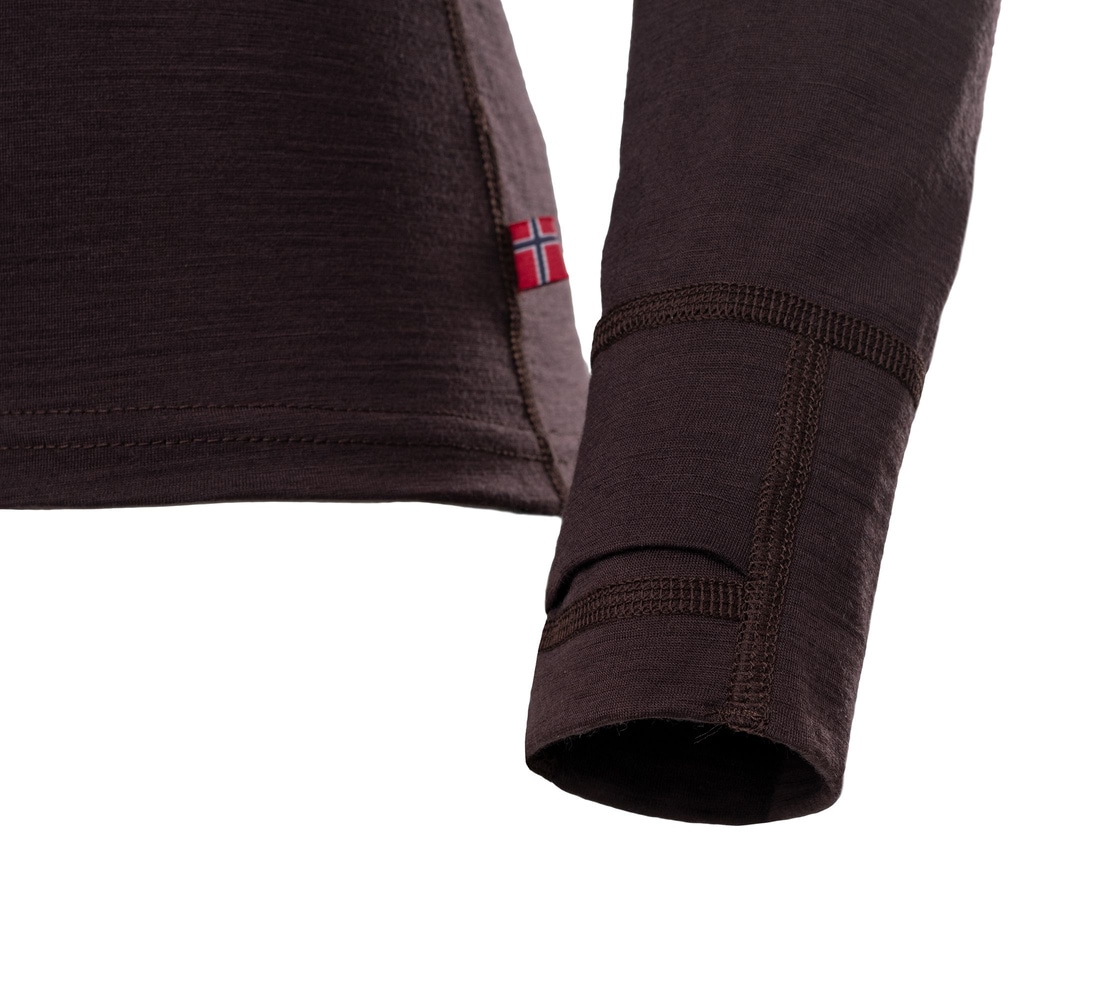 LightWool 180 Polo w/ zip W's Chocolate Plum, view: 5