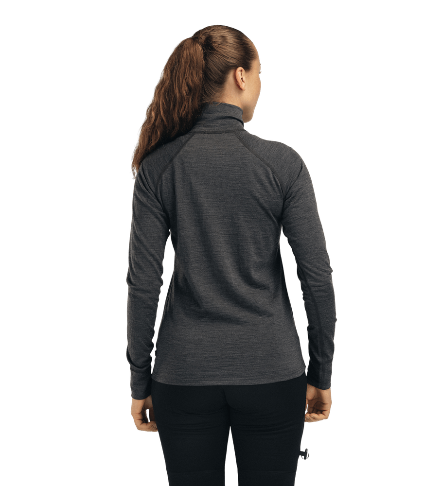 LightWool 180 Polo w/ zip W's Marengo, view: 1