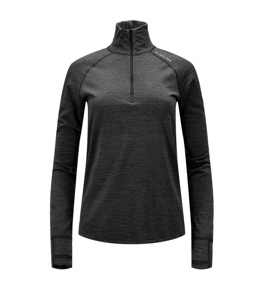 LightWool 180 Polo w/ zip W's Marengo, view: 3