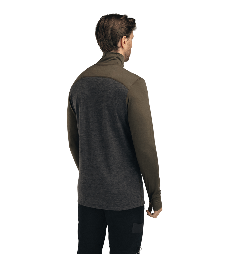 LightWool 180 Polo w/ zip M's Tarmac/Marengo, view: 1