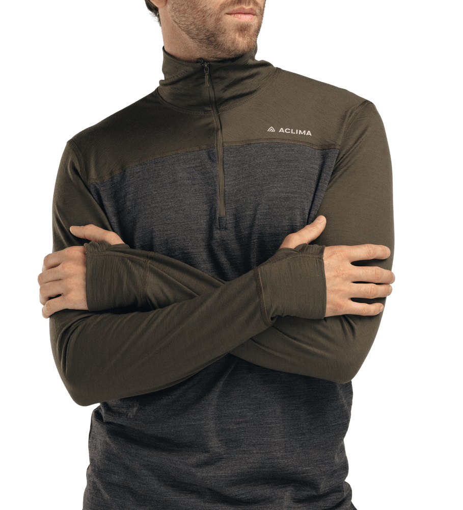 LightWool 180 Polo w/ zip M's Tarmac/Marengo, view: 2