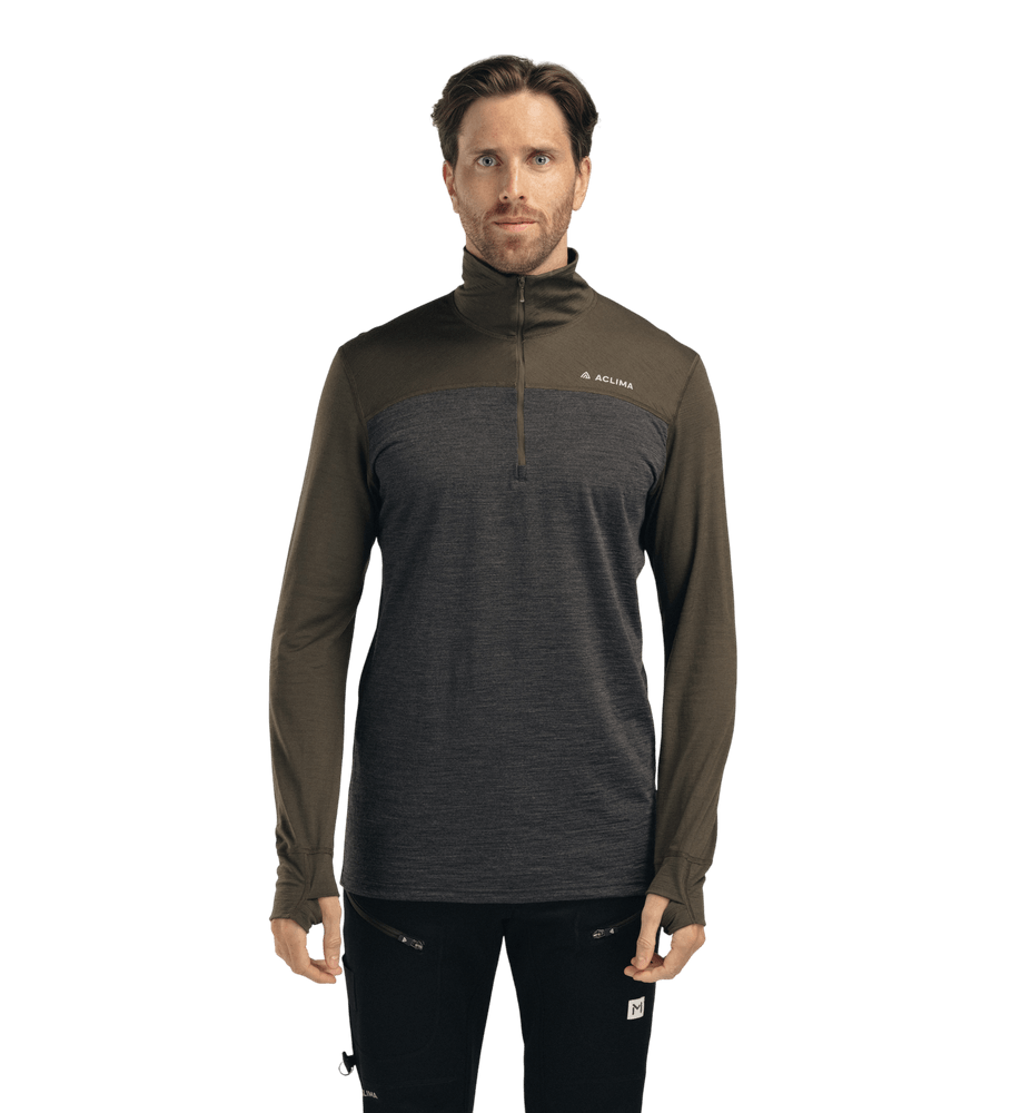 productCard.productImage: LightWool 180 Polo w/ zip M's Tarmac/Marengo