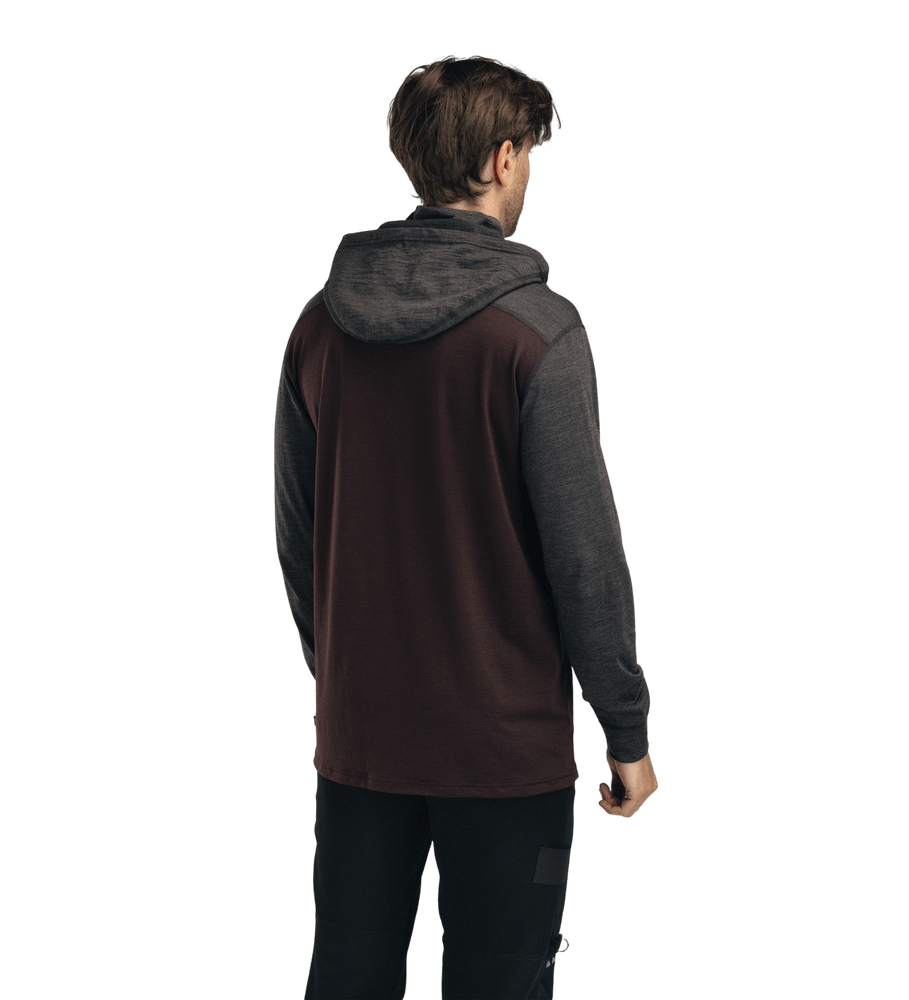 LightWool 180 Hoodie M's Chocolate Plum/Marengo, view: 2