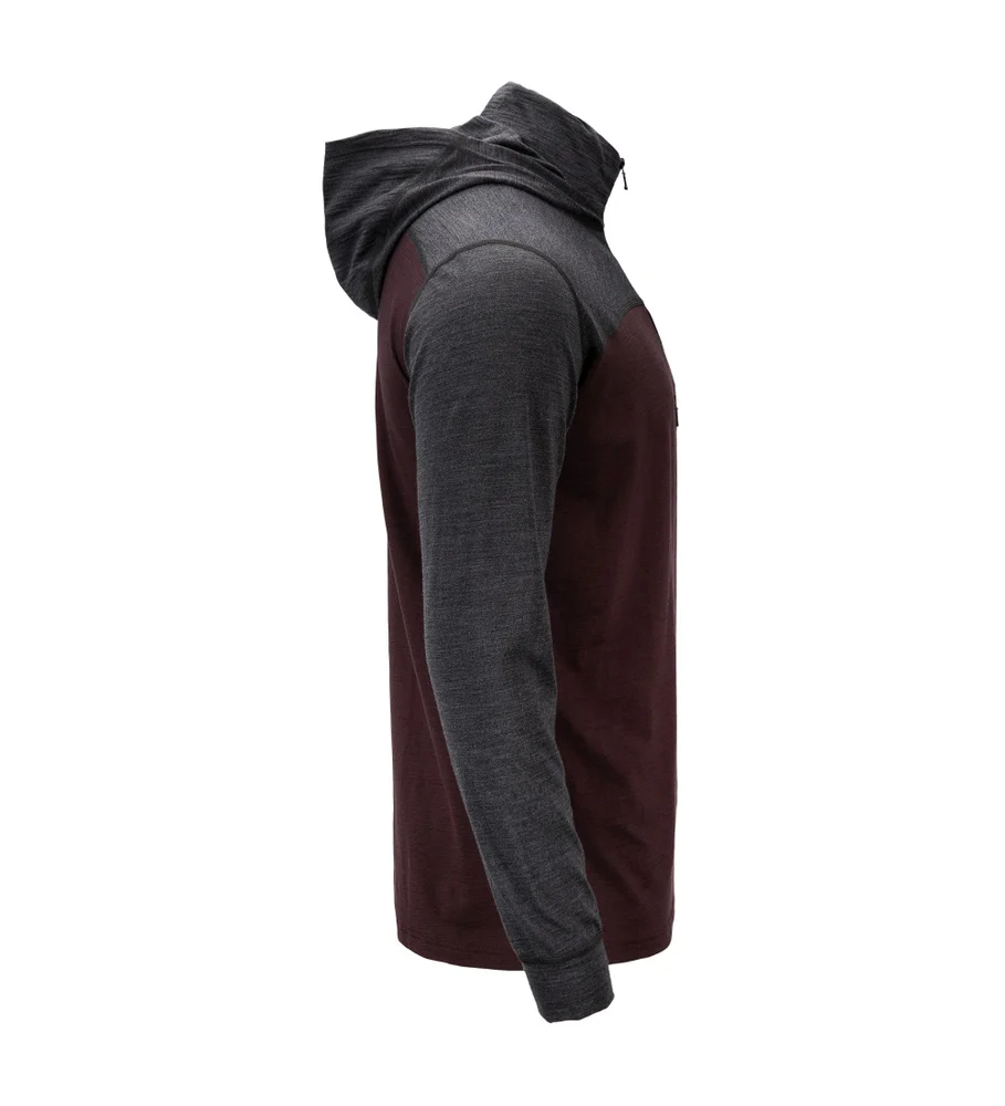 LightWool 180 Hoodie M's Chocolate Plum/Marengo, view: 7
