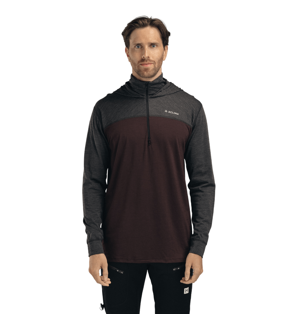 productCard.productImage: LightWool 180 Hoodie M's Chocolate Plum/Marengo