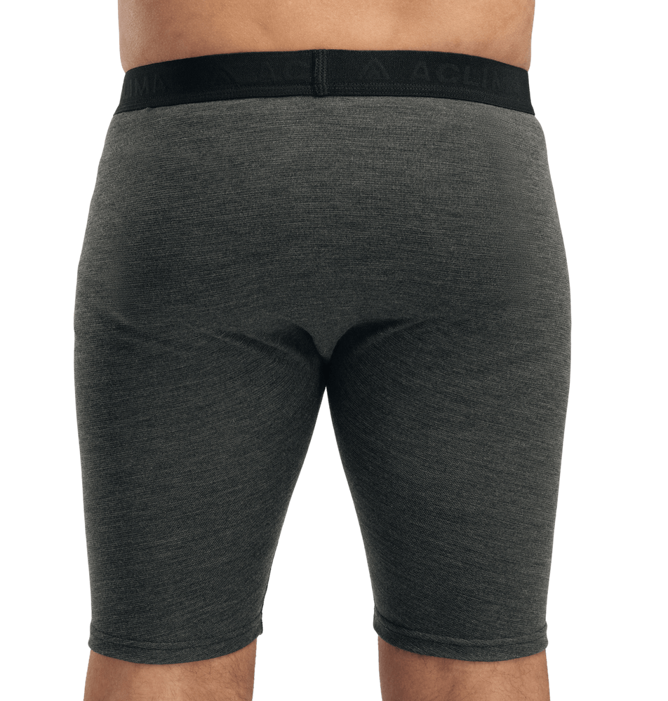 WarmWool Shorts Long w/windWool M's V2 Jet Black/Marengo, view: 1