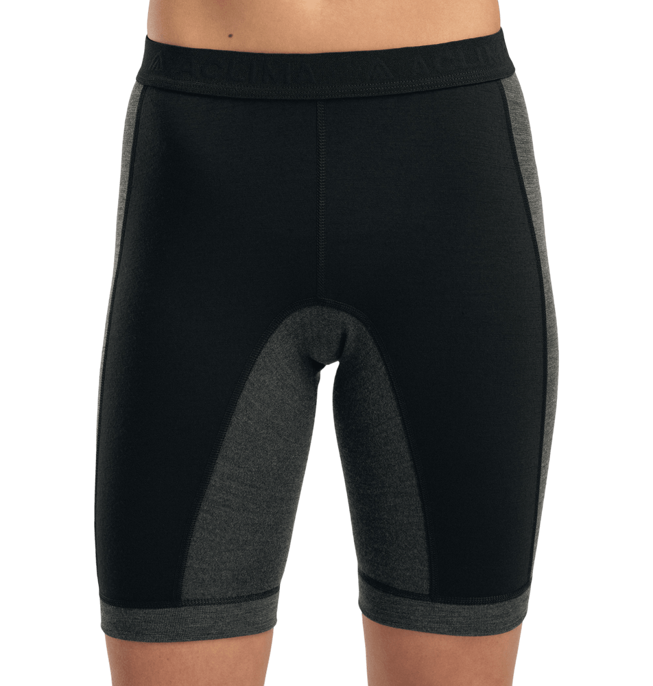 WarmWool Shorts Long w/windWool W's V2 Jet Black/Marengo, view: 1