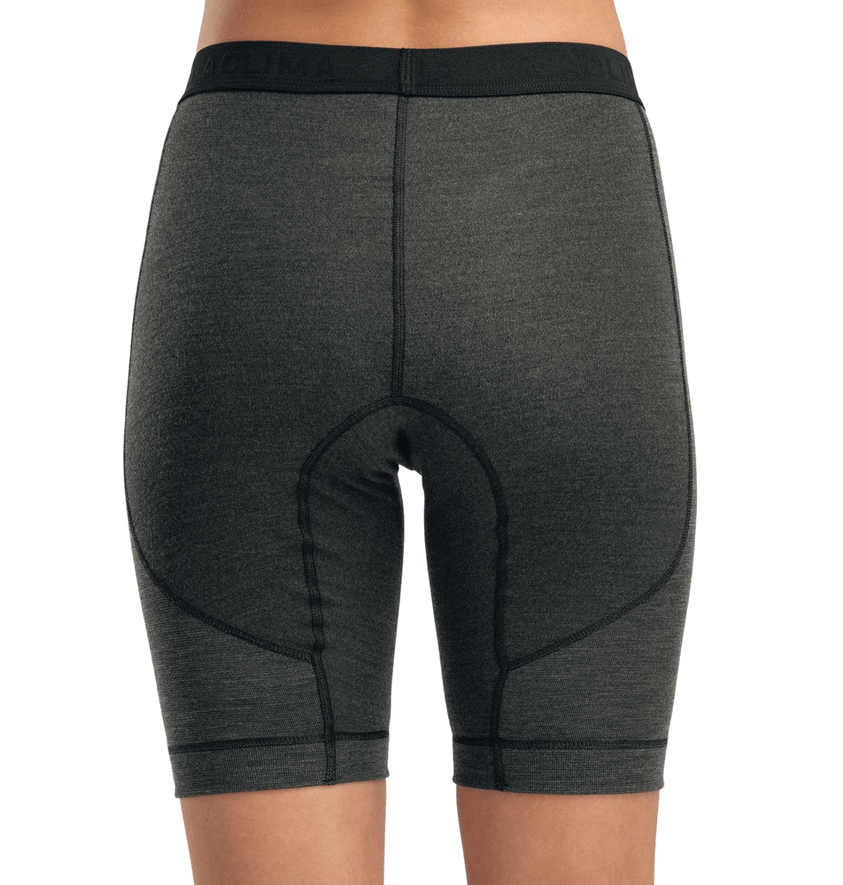 WarmWool Shorts Long w/windWool W's V2 Jet Black/Marengo, view: 2