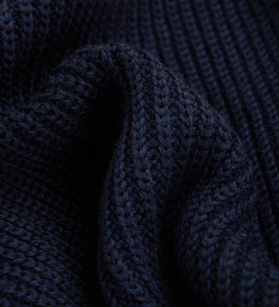Flat Knit Balaclava Hat U Navy Blazer, view: 5