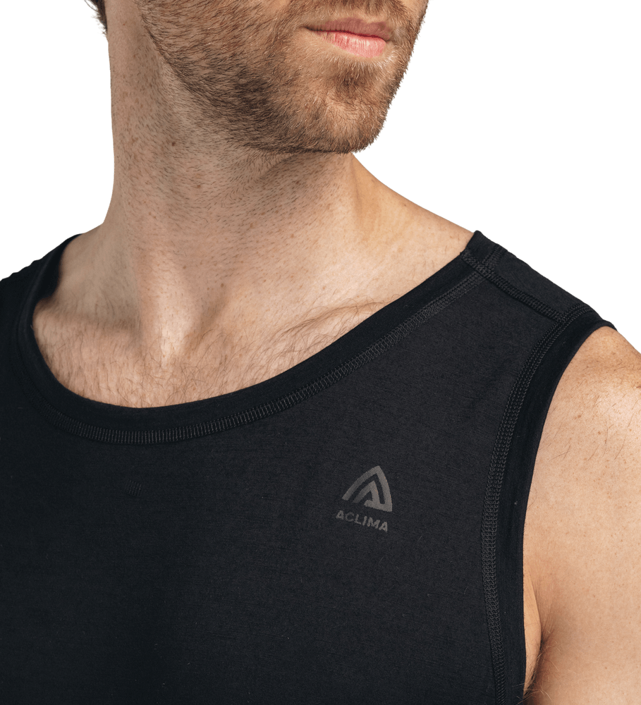 LightWool 140 Singlet M's Jet Black, view: 2
