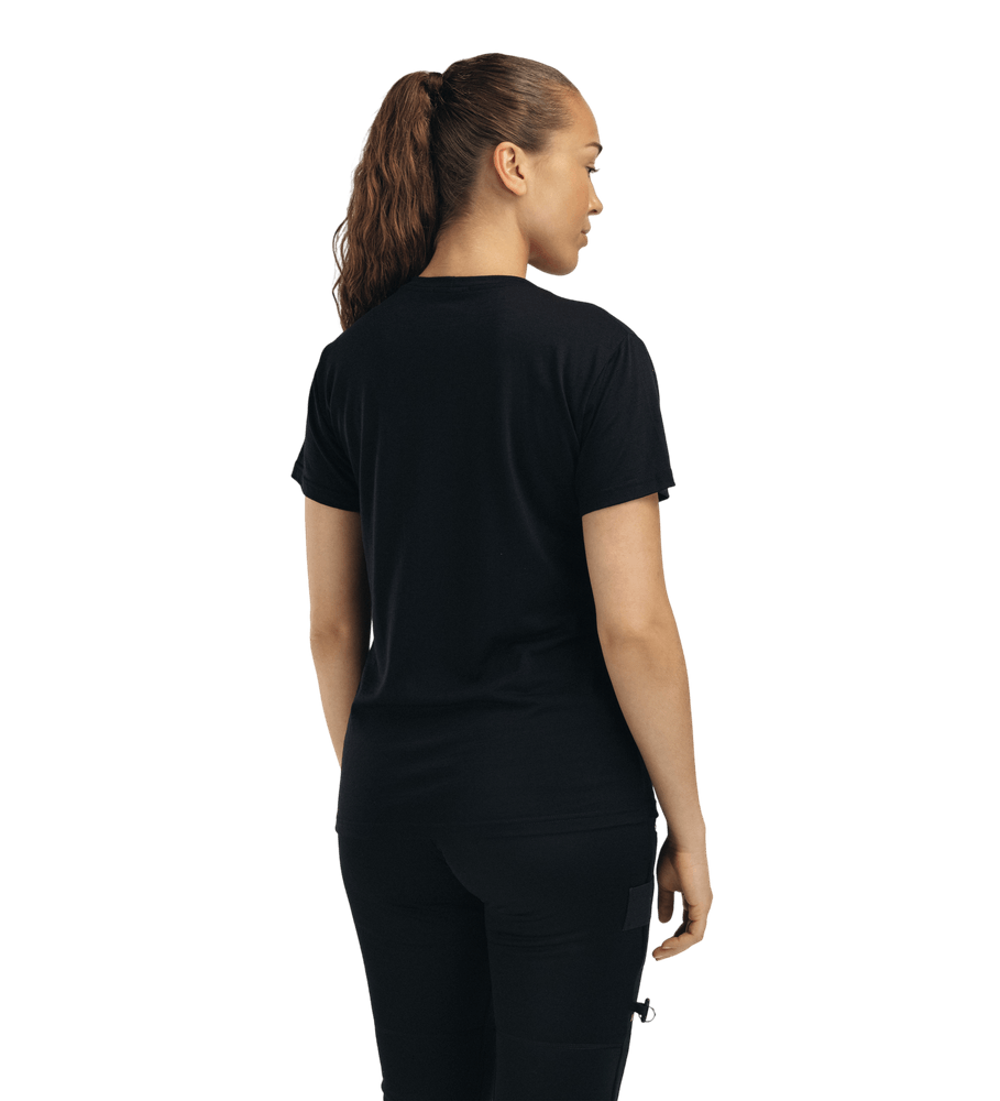 LightWool Tee Print Horn W's Jet Black, view: 1