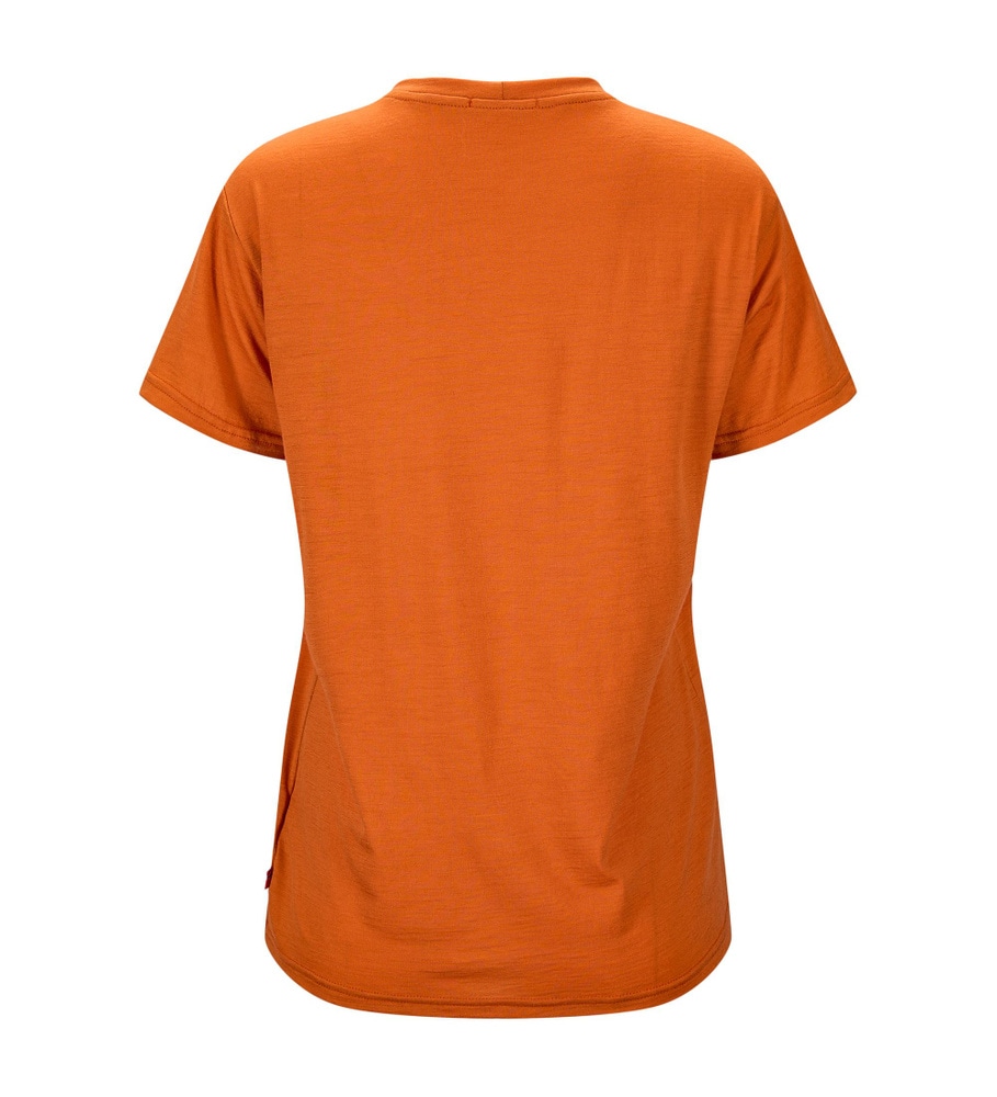 LightWool Tee Print Horn W's Apricot Orange, view: 4