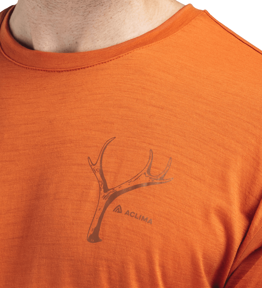 LightWool 140 Classic Tee Antler M's Apricot Orange, view: 2