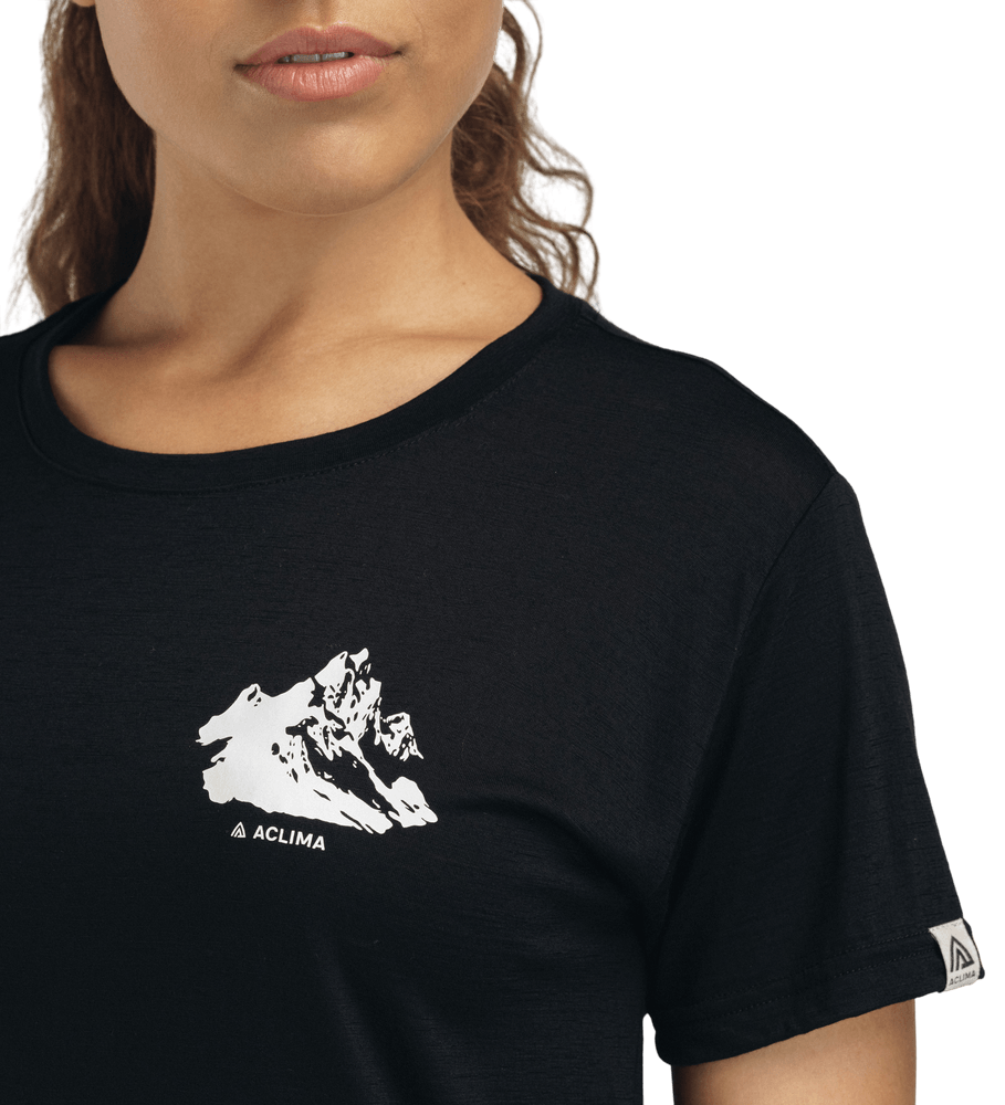 LightWool 140 Classic Tee Mountain W's Jet Black, view: 2