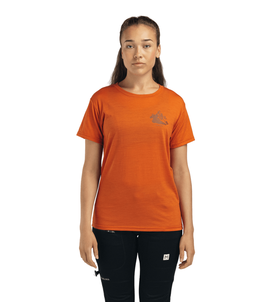 productCard.productImage: LightWool 140 Classic Tee Mountain W's Apricot Orange