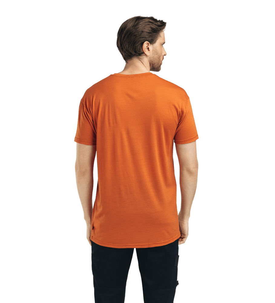 LightWool 140 Classic Tee Mountain M's Apricot Orange, view: 1
