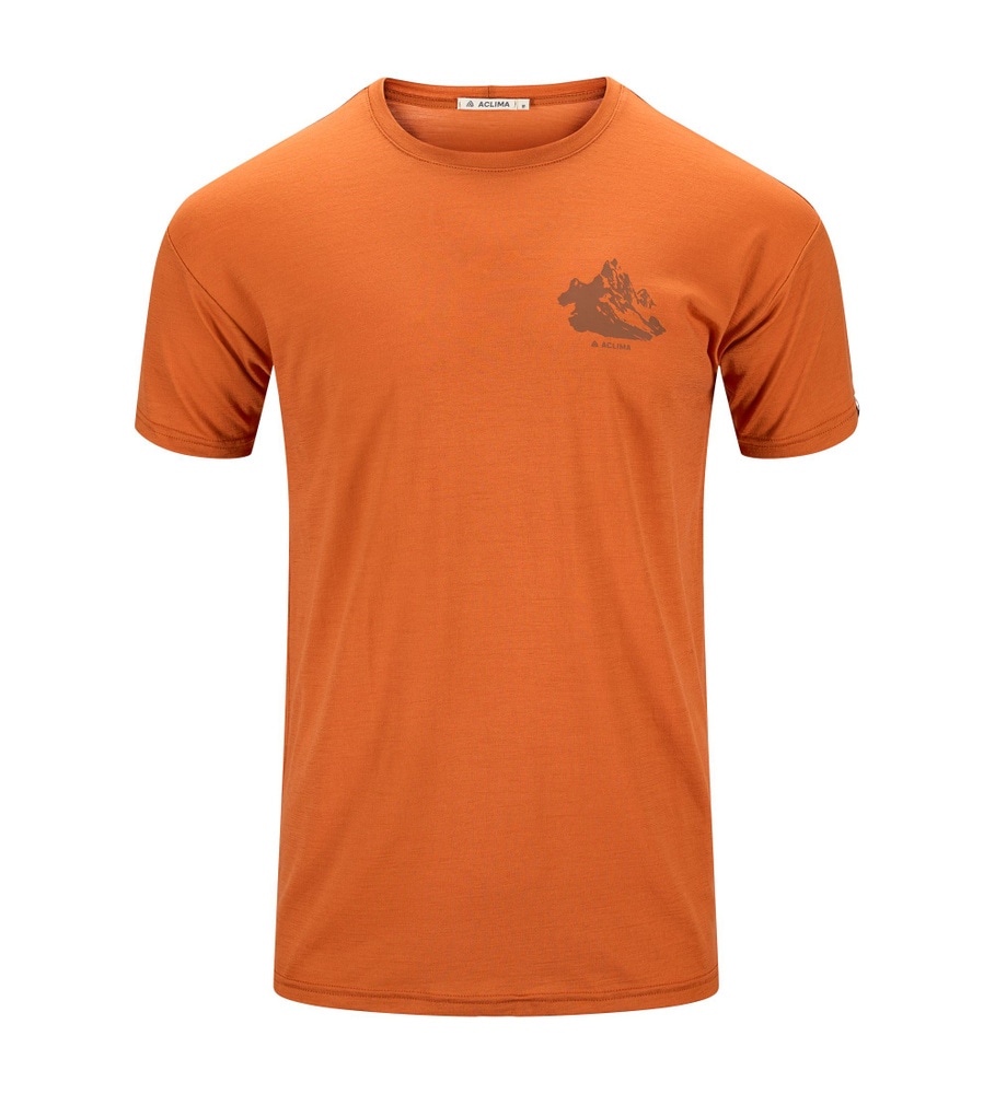 LightWool 140 Classic Tee Mountain M's Apricot Orange, view: 3
