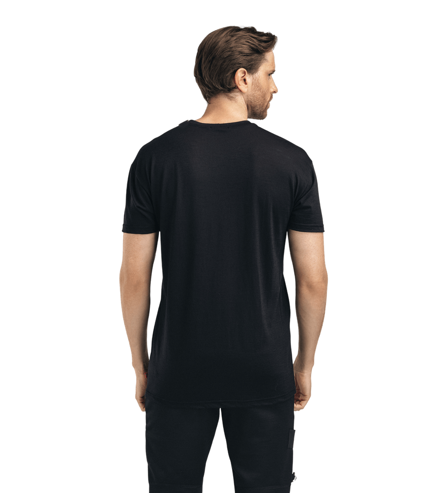 LightWool Tee Mountain M's Jet Black, view: 1