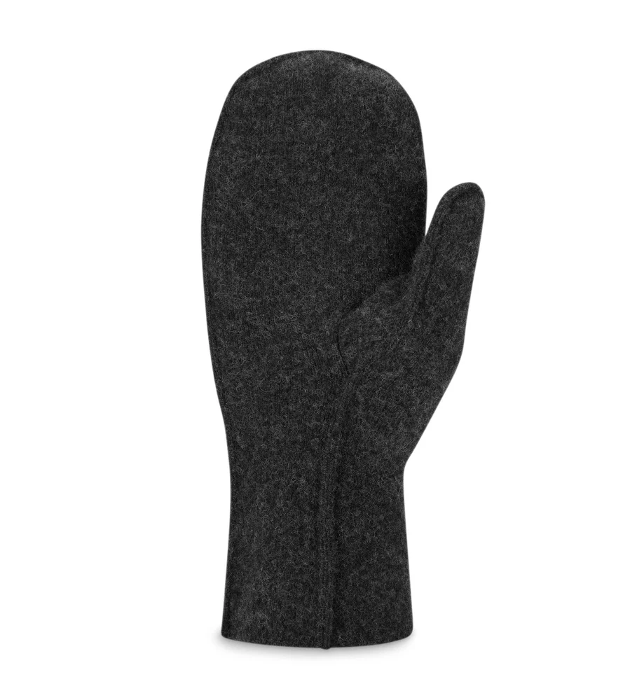 reborn Felted Mittens Dark Grey Melange, view: 1