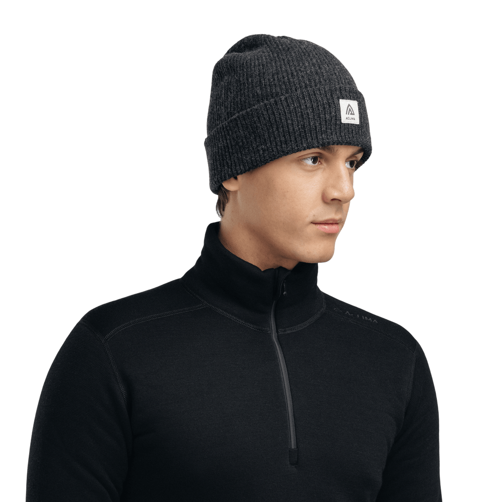 reborn Felted Beanie Dark Grey Melange, view: 1