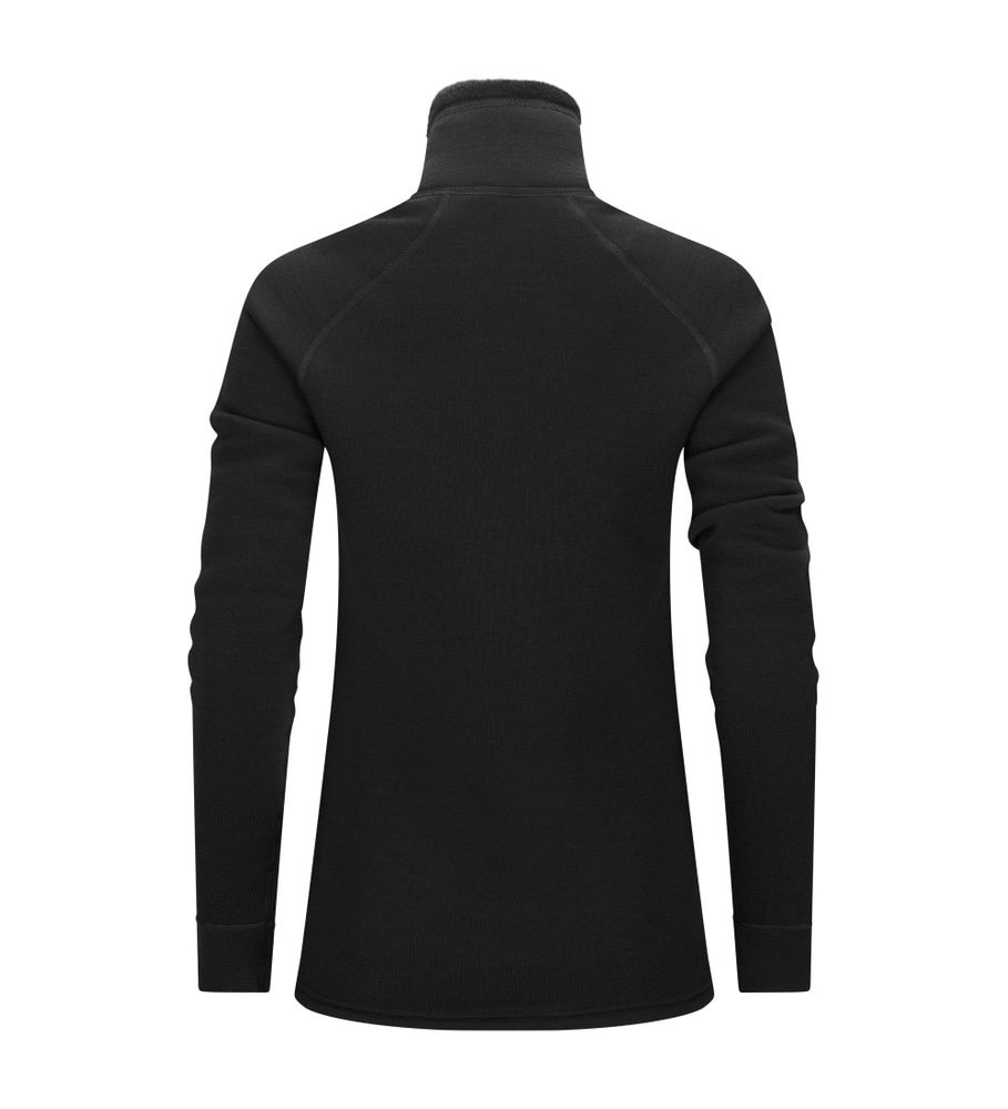 FleeceWool V2 Polo w/ zip W's Jet Black, view: 8